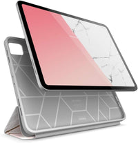 Cosmo Case for New Ipad Pro 11 Inch (2022/2021/2020 Release), Full-Body Trifold Stand Protective Case Smart Cover with Auto Sleep/Wake & Pencil Holder (Marble)