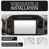 Link Vent Mount Universal Phone Holder - Compatible with 2021-2025 Ford F150 & Raptor, 2023-2025 Ford Super Duty | Aluminum | Zero Slip, Anti-Scratch | 2" Arm | Black