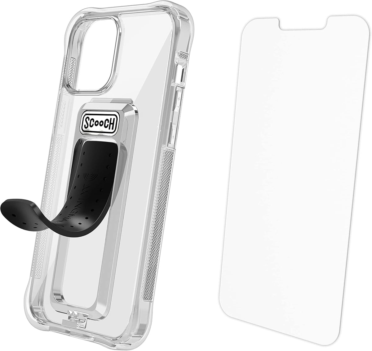 ® for Iphone 13 Case with Stand, Wingman 5-In-1 Kickstand Case, Military Grade Drop Protection, Kickstand, Bundled with Tempered Glass Screen Protector, Clear