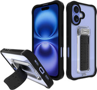 ® for Iphone 13 Case with Stand, Wingman 5-In-1 Kickstand Case, Military Grade Drop Protection, Kickstand, Bundled with Tempered Glass Screen Protector, Clear