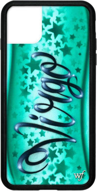 Cases - Cherry Blossom Case, Compatible with Apple Iphone 11 Pro Max | Blue, Vintage, Cherries, Red, Flowers - Protective Black Bumper, 4Ft Drop Test Certified, Women Owned Small Business