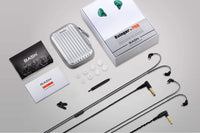 Bsinger+Pro in Ear Monitor for Musicians with MMCX Replaceable Cables; Noise-Isolating and Universal-Fit (Green)