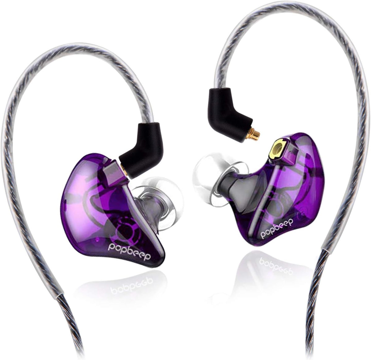 Bsinger+Pro in Ear Monitor for Musicians with MMCX Replaceable Cables; Noise-Isolating and Universal-Fit (Green)