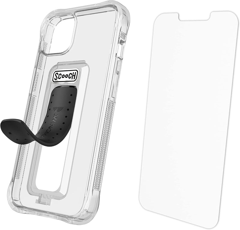 ® for Iphone 13 Case with Stand, Wingman 5-In-1 Kickstand Case, Military Grade Drop Protection, Kickstand, Bundled with Tempered Glass Screen Protector, Clear