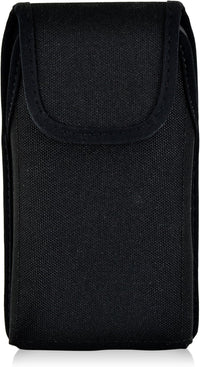 Belt Clip Case Compatible with Apple Iphone 8 & Iphone 7 Fits W/Ob Defender or Bulky Cases, Black Vertical Holster Nylon Pouch with Heavy Duty Rotating Belt Clip