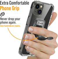 ® for Iphone 13 Case with Stand, Wingman 5-In-1 Kickstand Case, Military Grade Drop Protection, Kickstand, Bundled with Tempered Glass Screen Protector, Clear