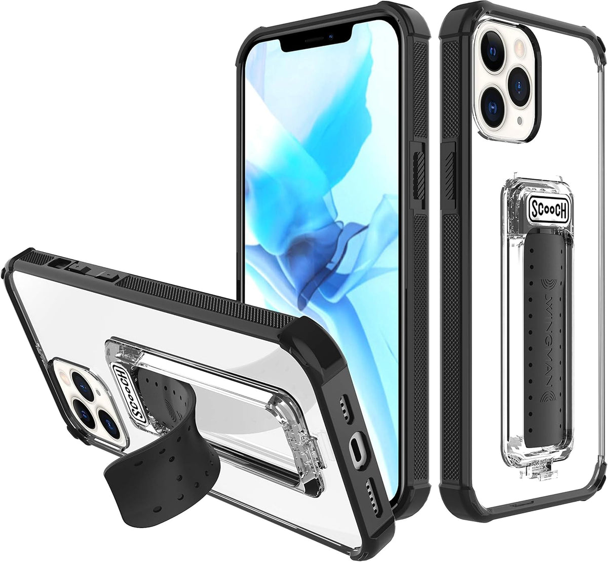 ® for Iphone 13 Case with Stand, Wingman 5-In-1 Kickstand Case, Military Grade Drop Protection, Kickstand, Bundled with Tempered Glass Screen Protector, Clear