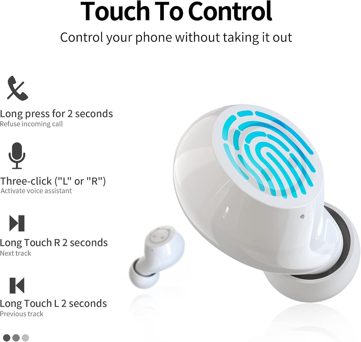 Kids Wireless Earbuds, True Wireless Stereo Bluetooth Headphones,Cartoon Panda Charging Case Sweat Proof Bluetooth 5.1 Headset In-Ear Noise Reduction Sports Earphones for Phone Pad.