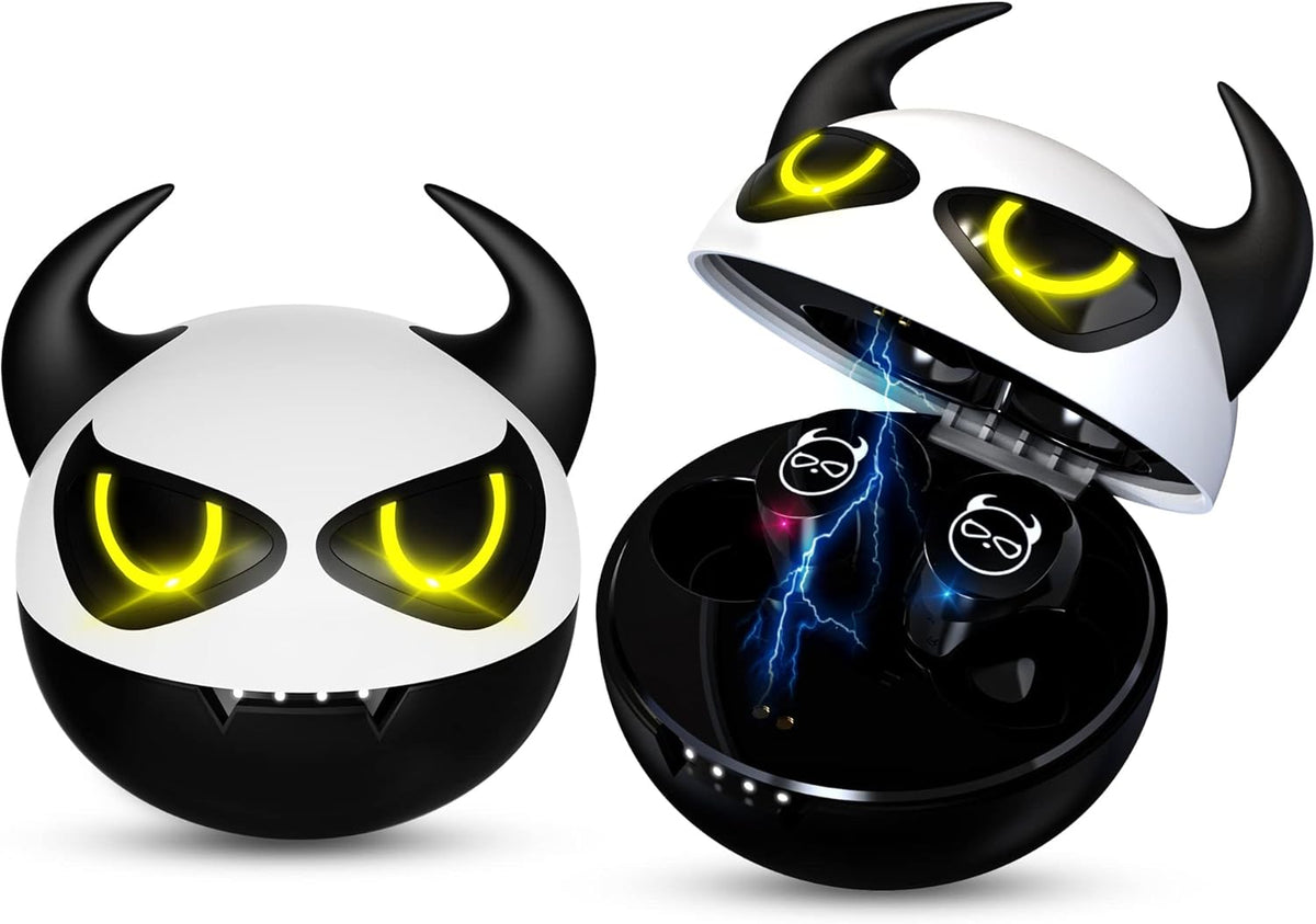 Kids Wireless Earbuds, True Wireless Stereo Bluetooth Headphones,Cartoon Panda Charging Case Sweat Proof Bluetooth 5.1 Headset In-Ear Noise Reduction Sports Earphones for Phone Pad.