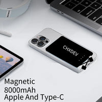 Ultra Ultra Slim Power Bank for Iphone 8000Mah Ultra Thin Charger , Portable Mini External Phone Battery Phone Power Backup