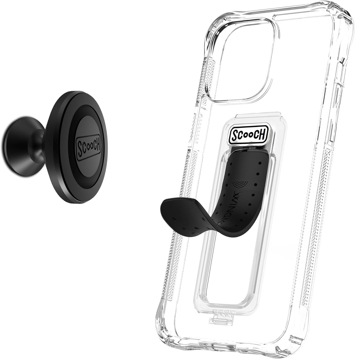® for Iphone 13 Case with Stand, Wingman 5-In-1 Kickstand Case, Military Grade Drop Protection, Kickstand, Bundled with Tempered Glass Screen Protector, Clear