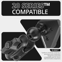 Link Vent Mount Universal Phone Holder - Compatible with 2021-2025 Ford F150 & Raptor, 2023-2025 Ford Super Duty | Aluminum | Zero Slip, Anti-Scratch | 2" Arm | Black