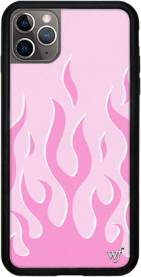Cases - Cherry Blossom Case, Compatible with Apple Iphone 11 Pro Max | Blue, Vintage, Cherries, Red, Flowers - Protective Black Bumper, 4Ft Drop Test Certified, Women Owned Small Business