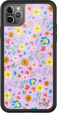 Cases - Cherry Blossom Case, Compatible with Apple Iphone 11 Pro Max | Blue, Vintage, Cherries, Red, Flowers - Protective Black Bumper, 4Ft Drop Test Certified, Women Owned Small Business
