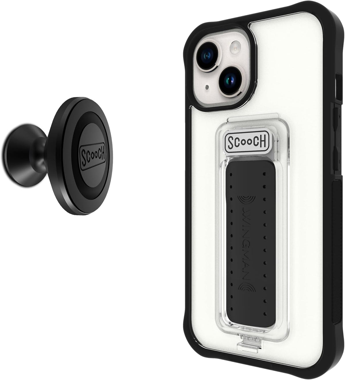 ® for Iphone 13 Case with Stand, Wingman 5-In-1 Kickstand Case, Military Grade Drop Protection, Kickstand, Bundled with Tempered Glass Screen Protector, Clear