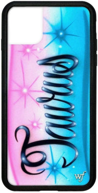 Cases - Cherry Blossom Case, Compatible with Apple Iphone 11 Pro Max | Blue, Vintage, Cherries, Red, Flowers - Protective Black Bumper, 4Ft Drop Test Certified, Women Owned Small Business