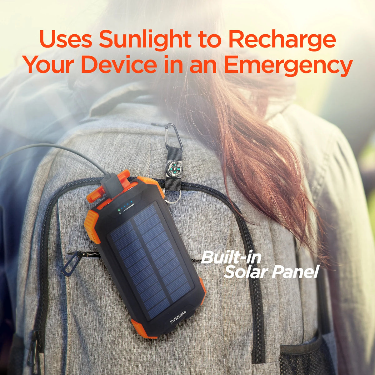 Hypergear Solar 10000Mah Wireless Power Bank Black (14659-HYP)