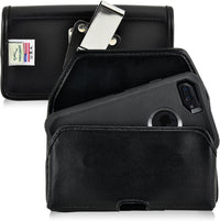 Belt Clip Case Compatible with Apple Iphone 8 & Iphone 7 Fits W/Ob Defender or Bulky Cases, Black Vertical Holster Nylon Pouch with Heavy Duty Rotating Belt Clip