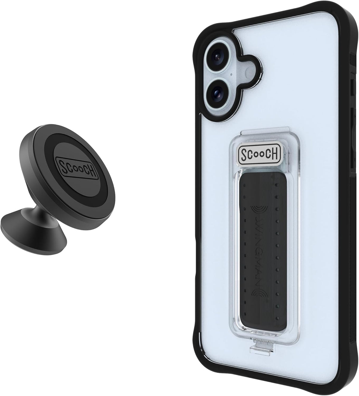 ® for Iphone 13 Case with Stand, Wingman 5-In-1 Kickstand Case, Military Grade Drop Protection, Kickstand, Bundled with Tempered Glass Screen Protector, Clear