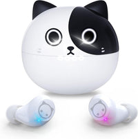 Kids Wireless Earbuds, True Wireless Stereo Bluetooth Headphones,Cartoon Panda Charging Case Sweat Proof Bluetooth 5.1 Headset In-Ear Noise Reduction Sports Earphones for Phone Pad.