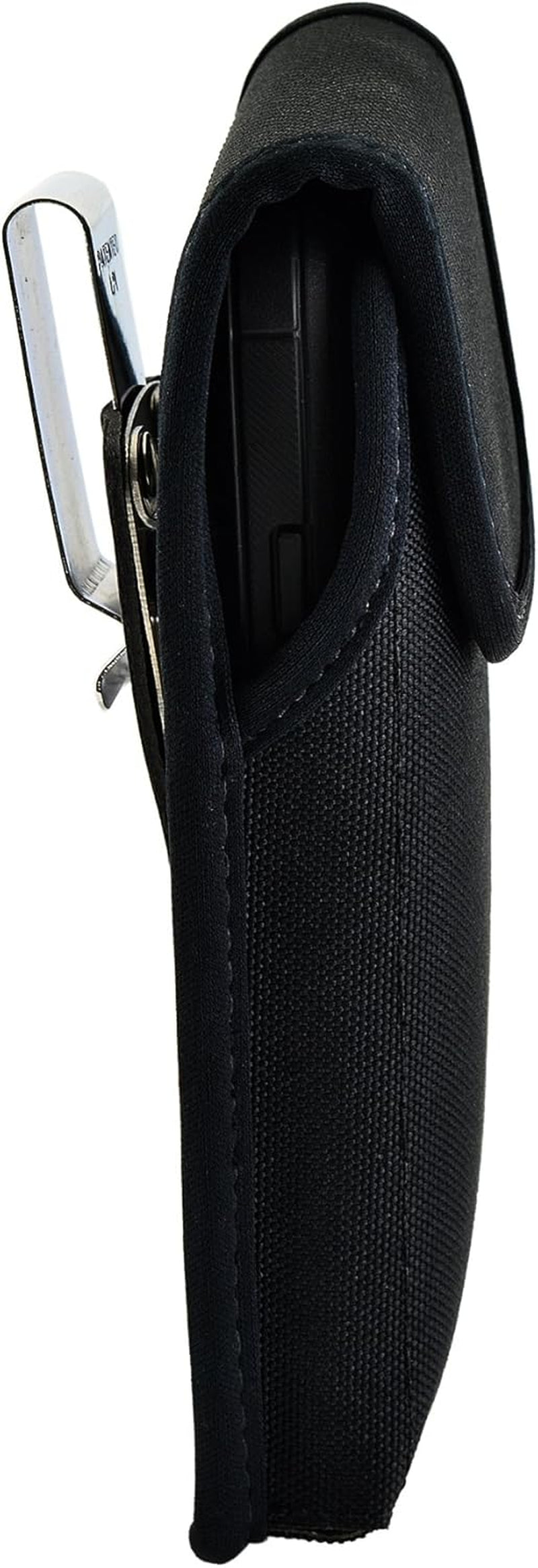 Belt Clip Case Compatible with Apple Iphone 8 & Iphone 7 Fits W/Ob Defender or Bulky Cases, Black Vertical Holster Nylon Pouch with Heavy Duty Rotating Belt Clip