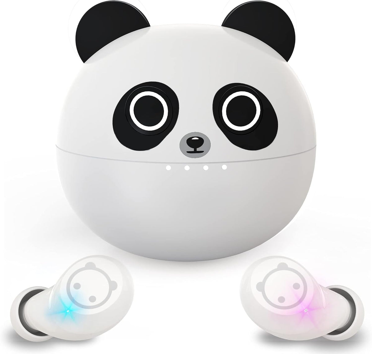 Kids Wireless Earbuds, True Wireless Stereo Bluetooth Headphones,Cartoon Panda Charging Case Sweat Proof Bluetooth 5.1 Headset In-Ear Noise Reduction Sports Earphones for Phone Pad.
