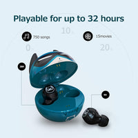 Wireless Earbuds, True Wireless Stereo Headphones Dual Mic Sweat-Proof Bluetooth 5.1 Headset with Blue Captain Design Charging Case, In-Ear Noise Reduction Sports Earphone for Youth Guys.