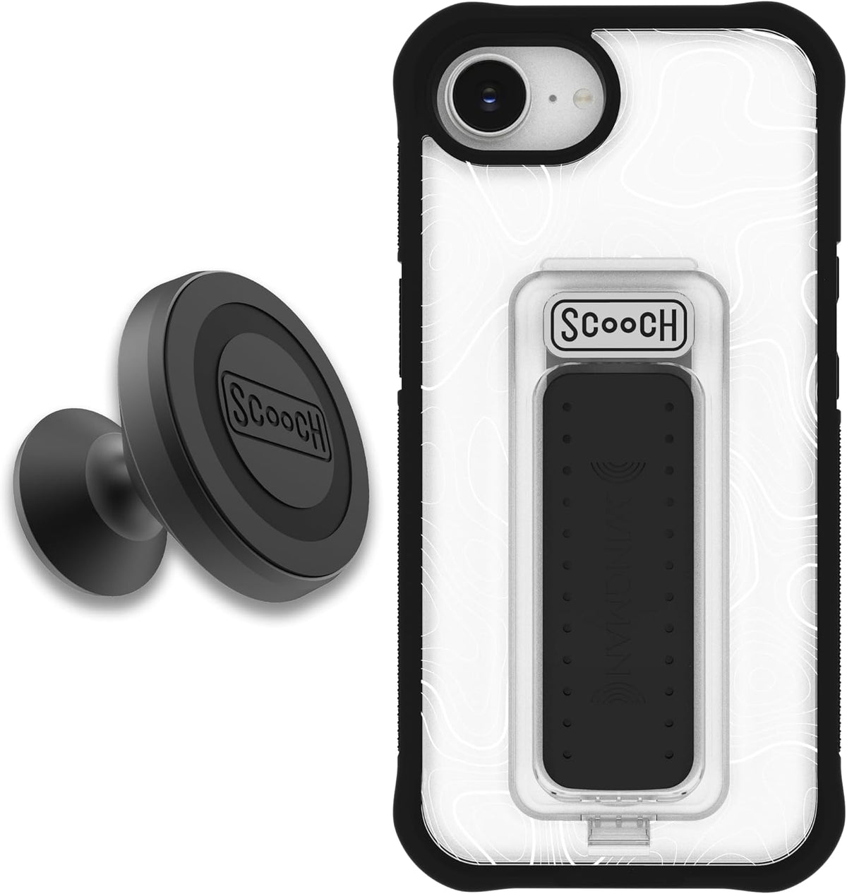 ® for Iphone 13 Case with Stand, Wingman 5-In-1 Kickstand Case, Military Grade Drop Protection, Kickstand, Bundled with Tempered Glass Screen Protector, Clear