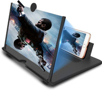 For 16 Inch Phone Screen Magnifier, HD Mobile Phone Screen Amplifier Pulling-Out Movie Video Enlarger Eye Protection with Foldable Stand Holder for All Smartphones-Black