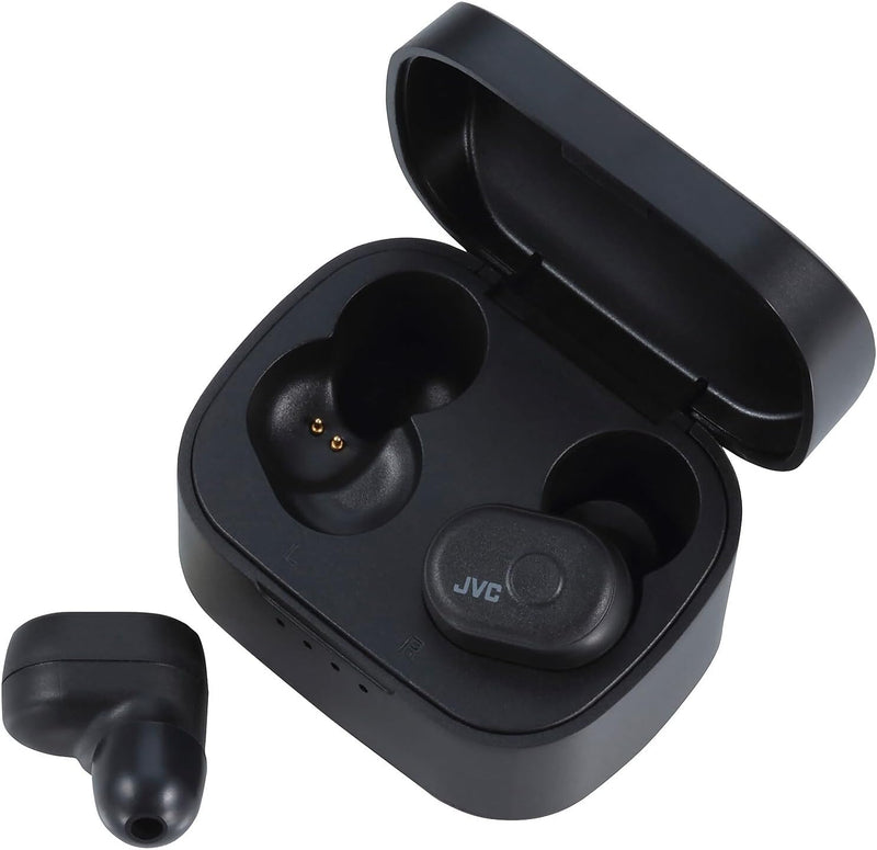 Truly Wireless Earbuds Headphones, Bluetooth 5.0, Water Resistance(Ipx5), Long Battery Life (4+10 Hours), Secure and Comfort Fit with Memory Foam Earpieces - HAA10TB (Black)
