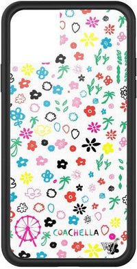 Cases - Cherry Blossom Case, Compatible with Apple Iphone 11 Pro Max | Blue, Vintage, Cherries, Red, Flowers - Protective Black Bumper, 4Ft Drop Test Certified, Women Owned Small Business